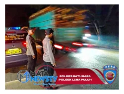 Patroli Malam Polsek Lima Puluh Jaga Keamanan di Wilayah Hukum Polres Batu Bara
