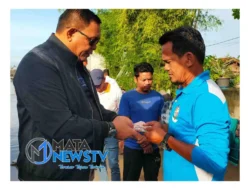 Muhammad Dahnil Ginting Beri Bantuan untuk Korban Banjir di Desa Bagan Percut