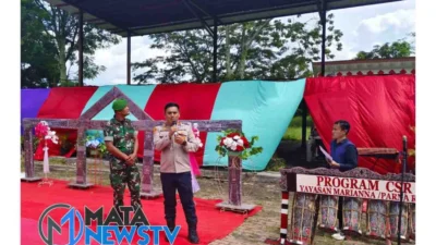 Kapolsek Simanindo Dukung Kegiatan Gebyar Marsitutu Part III SMK N1 Simanindo