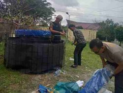 Polres Simalungun Dukung Program Ketahanan Pangan Dengan Membangun Kolam Ikan