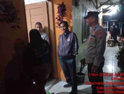 Operasi Yustisi Satbinmas Polres Tanah Karo Sasar Rumah Kontrakan di Desa Samura