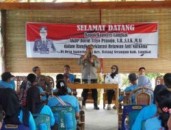 Kapolres Langkat Hadiri Deklarasi Relawan Anti Narkoba di Desa Namosialang