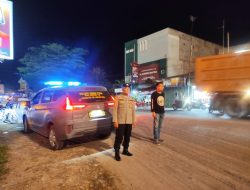 Polsek Indrapura Gelar Patroli Malam Antisipasi Balap Liar, Begal, dan Tawuran di Wilayah Batu Bara