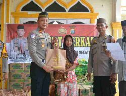 Polres Labuhanbatu Selatan Salurkan Bantuan Sosial kepada Masyarakat Kurang Mampu