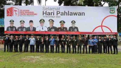 Kapolres Pematangsiantar Pimpin Upacara Hari Pahlawan 2024