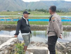 Polres Samosir Tinjau Kolam Darat Tak Produktif, Dorong Ketahanan Pangan dalam Program 100 Hari Kerja Presiden RI