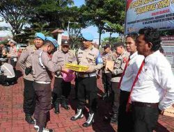 Kasi Propam Gelar Pemeriksaan Mendadak HP Personel Polres Simalungun