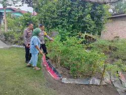 Bhabinkamtibmas Kelurahan Basorma Ajak Warga Memanfaatkan Pekarangan Rumah