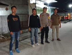Polsek Medang Deras Gelar Patroli Malam Antisipasi Kejahatan di Batu Bara