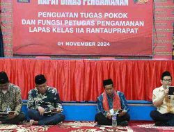 Seluruh Pegawai Lapas Rantauprapat Ikuti Kegiatan Perwiritan Rutin