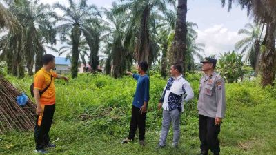Kasat Binmas Polres Batu Bara Dukung Ketahanan Pangan dengan Pemanfaatan Lahan Tidur di Sei Balai