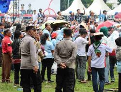 115 Personel Polres Pematangsiantar Amankan Kampanye Terbuka Paslon 01 Wali/Wakil Kota Pematangsiantar
