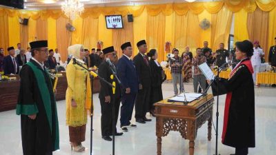 Kapolres Langkat Hadiri Pelantikan Pimpinan DPRD Periode 2024-2029