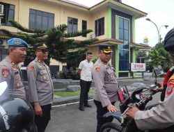 Polres Batu Bara Lakukan Pemeriksaan Kendaraan Dinas Jelang Pilkada 2024