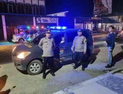 Patroli Malam Polsek Indrapura Antisipasi Balap Liar, Begal, dan Tawuran