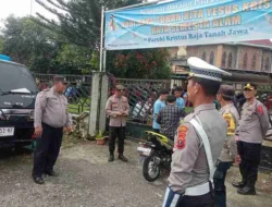 Polsek Tanah Jawa Amankan Perayaan Hari Raya Kristus Raja Semesta Alam