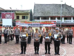 Kapolres Samosir Pimpin Apel Pergeseran Pasukan untuk Pengamanan Pilkada 2024