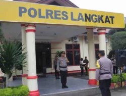 Polres Langkat Gelar Apel Pergeseran Pasukan untuk Amankan TPS Pilkada 2024