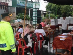 Kapolresta Deli Serdang Tinjau Langsung TPS di Tengah Hujan Deras
