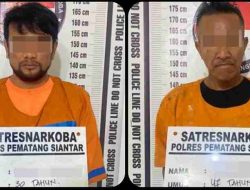 Polres Pematangiantar Tangkap Dua Laki Laki Diduga Pengedar Sabu