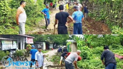 Warga Marteng Kompak Gotong Royong, Fasum Terawat Secara Turun-Temurun