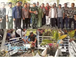 Koramil 0201-12/HP Gelar Ziarah dan Tabur Bunga di Makam Guru Patimpus untuk Peringati Hari Juang Kartika TNI AD ke-79