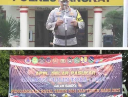 Polres Langkat Siap Amankan Natal dan Tahun Baru: Apel Gelar Pasukan Operasi Lilin Toba 2024