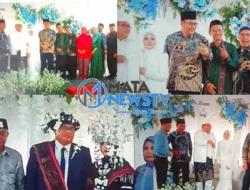 Bupati dan Wakil Bupati Terpilih Deli Serdang Hadiri Resepsi Pernikahan di Desa Paluh Manan