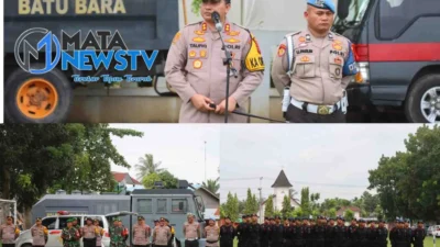 Polres Batubara Gelar Apel Kesiapan Pengamanan Rapat Pleno Pilkada 2024