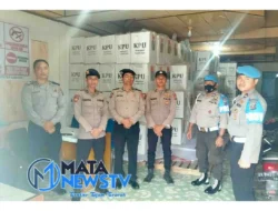 Kanit Provos Polres Samosir Pastikan Keamanan Gudang Logistik Pilkada KPU Samosir