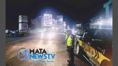 Polsek Torgamba Gelar Patroli Blue Light, Pastikan Keamanan Jalinsum Torgamba
