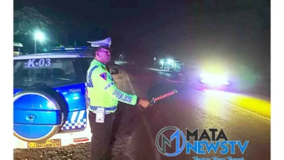 Polres Batu Bara Gelar Patroli Blue Light untuk Jaga Kamseltibcarlantas