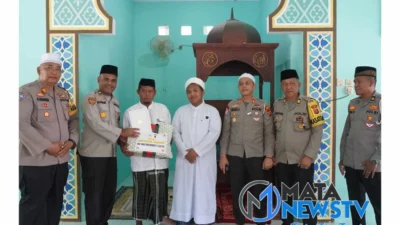 Kapolres Langkat Gelar “Jumat Curhat” di Masjid Nassim Al-Thoyba Nur Desa Ara Condong
