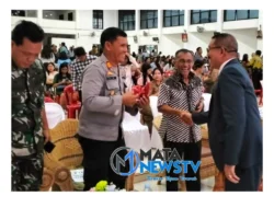 Polres Pematangsiantar Hadiri Perayaan Natal Keluarga Besar Universitas Simalungun 2024