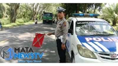 Satlantas Polres Batu Bara Gelar Patroli Kibas Bendera untuk Cegah Kejahatan dan Kecelakaan