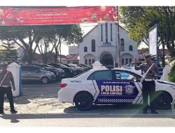 Polres Pematangsiantar Pastikan Keamanan Ibadah Umat Kristiani di Gereja-Gereja