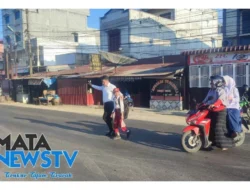 Polsek Torgamba Gelar Gatur Lalin Pagi di Simpang Yayasan Budaya Cikampak