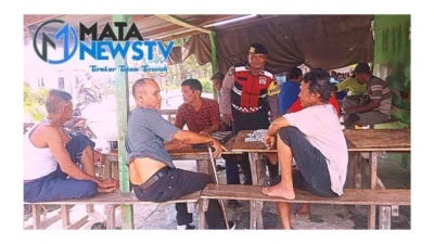Personel Polsek Medang Deras Lakukan Cooling System Pasca Pemilu di Desa Sidomulio