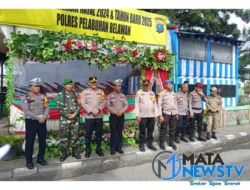 Wakapolres Pelabuhan Belawan Tinjau Kesiapan Pos Pam Simpang Buaya untuk Operasi Lilin Toba 2024