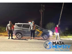 Polsek Lima Puluh Gelar Patroli Malam, Pastikan Wilayah Tetap Kondusif