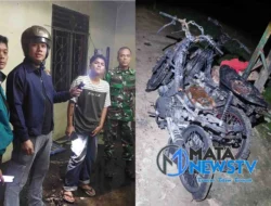 Kebakaran Tengah Malam Hanguskan Rumah dan Dua Motor di Batu Bara, Polisi Selidiki Penyebabnya