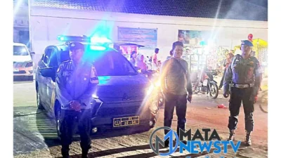 Personel Polsek Labuhan Ruku Laksanakan Patroli Malam untuk Jaga Kamtibmas