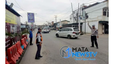 Pengaturan Lalu Lintas dan Live Report di Pos PAM II Lima Puluh, Batu Bara
