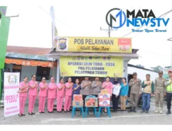 Forkopimda dan Bhayangkari Samosir Berikan Dukungan kepada Personel Operasi Lilin Toba 2024