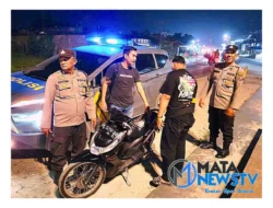 Polsek Indrapura Gelar Patroli Malam untuk Antisipasi Gangguan Kamtibmas
