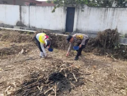 Bhabinkamtibmas Polsek Siantar Marihat Sambangi Warga Binaan Untuk Memanfaatkan Lahan Kosong.
