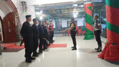 Polres Pematangsiantar Gelar Sterilisasi Gereja Jelang Perayaan Natal 2024
