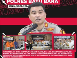 Refleksi Akhir Tahun 2024, Polres Batu Bara Paparkan Pencapaian dan Target Tahun 2025