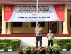 Kapolres Pematangsiantar Pimpin Upacara Kenaikan Pangkat 42 Personel Polres