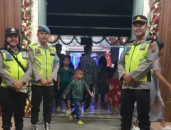 Personil Polres Pematangsiantar Jaga Kondusifitas Perayaan Natal 2024 di Gereja-Gereja
